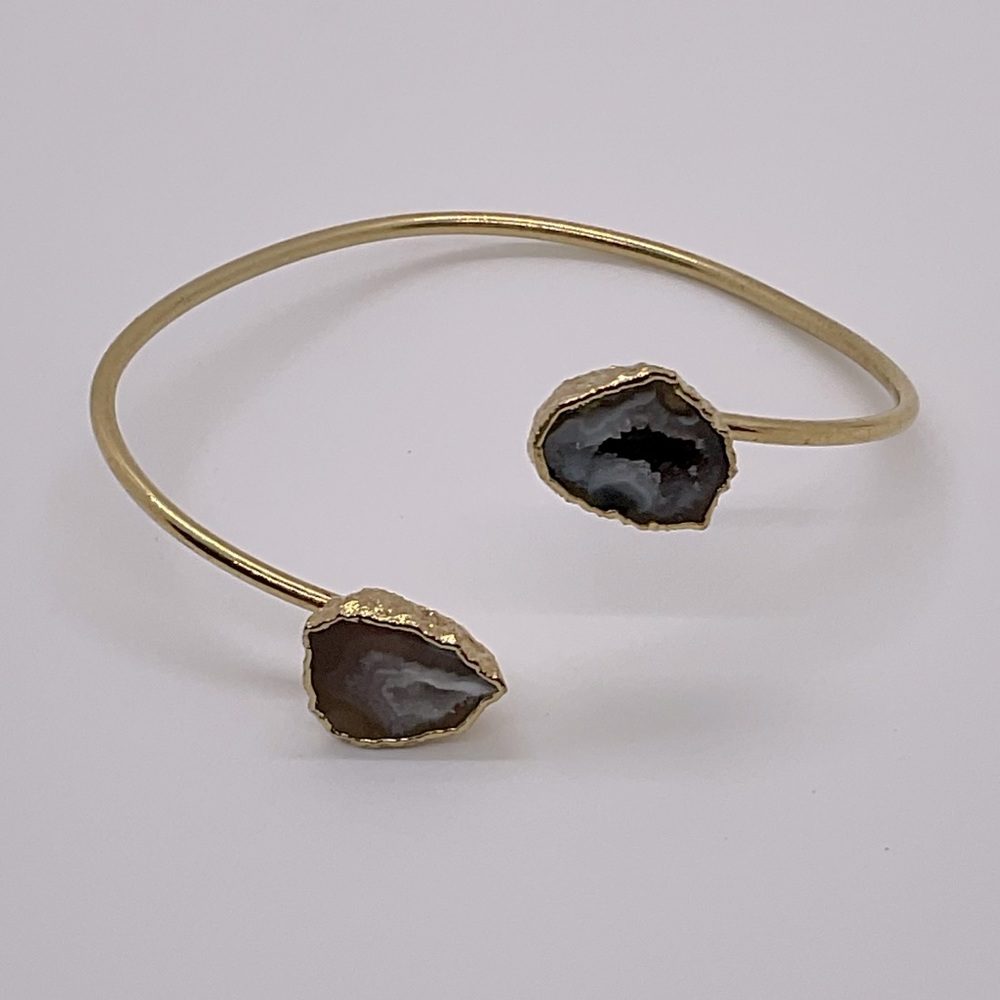 Waffles and Honey Amethyst gold plated horde bracelet.